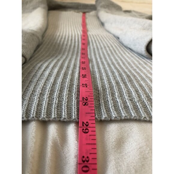 Umgee Cardigan Sweater Women's XL Gray Open Front Pockets Oversized Minimalist - Picture 8 of 8